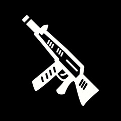 Unique Gun Vector Glyph Icon