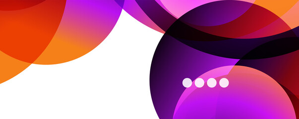 Fluid gradients, swirls and circles. Bright color lines. Vector Illustration For Wallpaper, Banner, Background, Landing Page