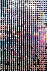 A circular metal laser sheet