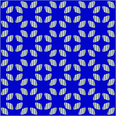 metal pattern on a blue background. 
