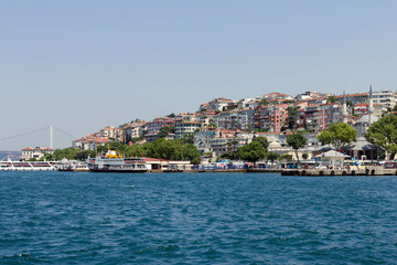 Fototapeta premium The city of Istanbul with the Bosporus in the foreground