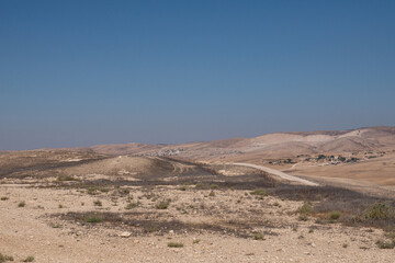 Beautiful stone desert mountain landscape of Israel.