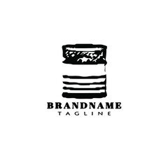barrel logo design template icon cute illustration
