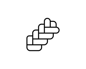 Bakery shop elements icons set