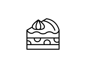 Bakery shop elements icons set
