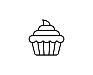 Bakery shop elements icons set