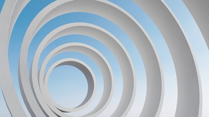 Obraz premium Abstract background round stripes pattern in design 3d render
