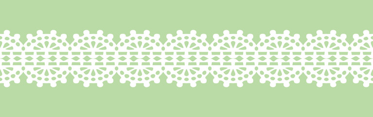 レースリボン。シームレス・ベクター素材。