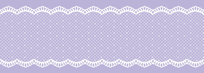 レースリボン。シームレス・ベクター素材。