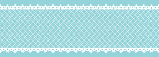 レースリボン。シームレス・ベクター素材。