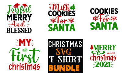 Christmas SVG T shirt Design Bundle