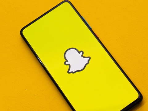Assam, india - june 04, 2020 : Snapchat app a biggest social media platform.