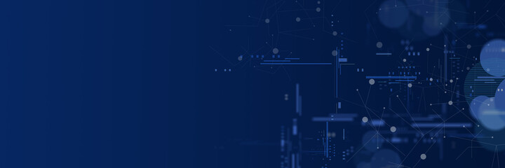 digitally generated image of blue light and stripes moving fast over blue background