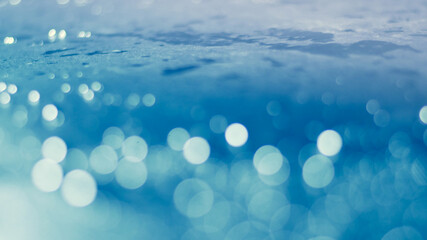 blue bokeh abstract background