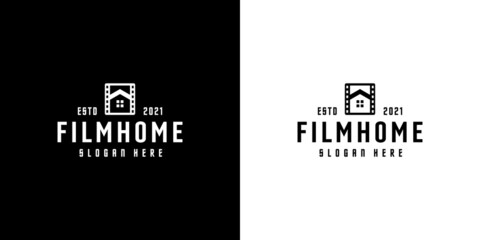 film home logo vector design template