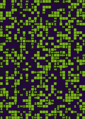 Abstract Geometric Pattern generative computational art illustration