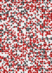 Abstract Geometric Pattern generative computational art illustration