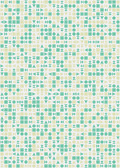 Abstract Geometric Pattern generative computational art illustration