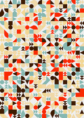 Abstract Geometric Pattern generative computational art illustration