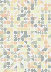 Abstract Geometric Pattern generative computational art illustration