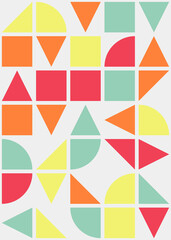 Abstract Geometric Pattern generative computational art illustration