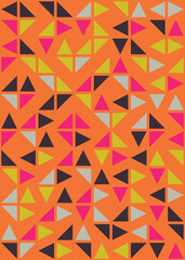 Fototapeta premium Abstract Geometric Pattern generative computational art illustration