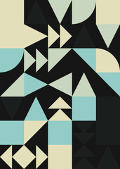 Abstract Geometric Pattern generative computational art illustration