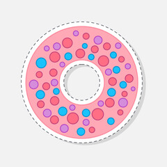 Donut sticker