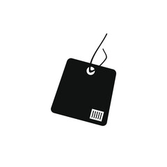 tilted box hanging by rope