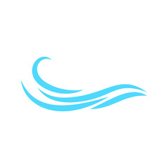 Wave icon vector. Surfing illustration sign. Ocean symbol. Sea mark.