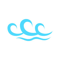 Wave icon vector. Surfing illustration sign. Ocean symbol. Sea mark.