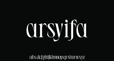 Arsyifa the luxury and elegant font glamour style 