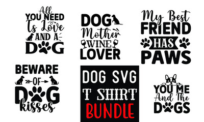New SVG DOG Design Bundle