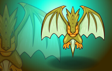 Flying Dragon Wings Fantasy Mythology Monster Legend Creature