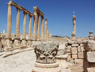 Antike Ruinen von Jerash (die römische antike Stadt Geraza), Jordanien