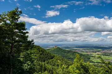 Blick zur Burg Hohenzollern