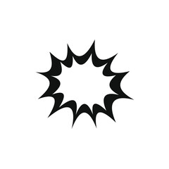 vector image of an explosion icon