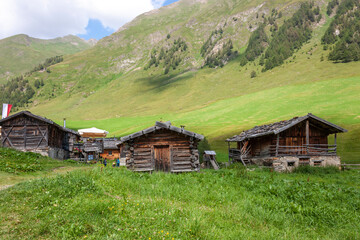 The Malga Fane hut in Valles, near Rio di Pusteria, is considered the most beautiful alpine village in South Tyrol.