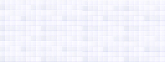 Vector White Tile Seamless Pattern, Texture Template, Abstract Background, Clean Concept Illustration, Squares Pattern.