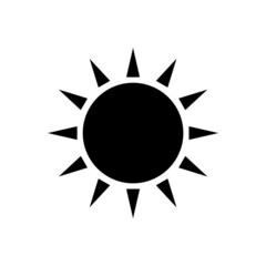 Taiwanese flag symbol glyph icon. Taiwan. Oriental sun. Asian item. Isolated vector stock illustration