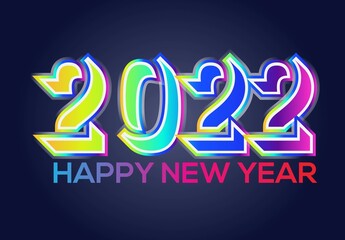 
happy new year 2022.Happy new year 20212festive background. Decorative elements for party invitation.2022 A Happy New Year sign, congrats concept. Logotype in 3D style. Beautiful snowy backdrop. 