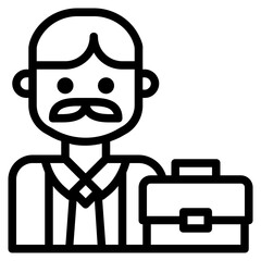 Fototapeta premium retirees icon