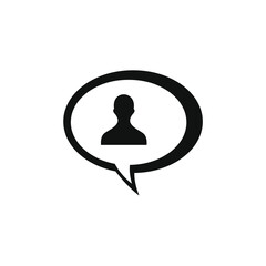 people icon in the chat bubble