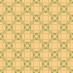 Color geometric pattern for print textile on brown