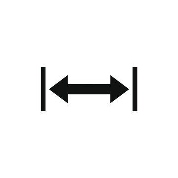arrow with a line in front and behind