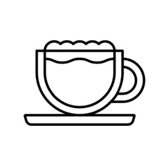 Coffee icon vector. tea illustration sign. hot drink symbol or logo.