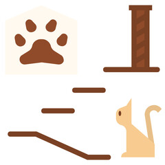 Cat flat icon