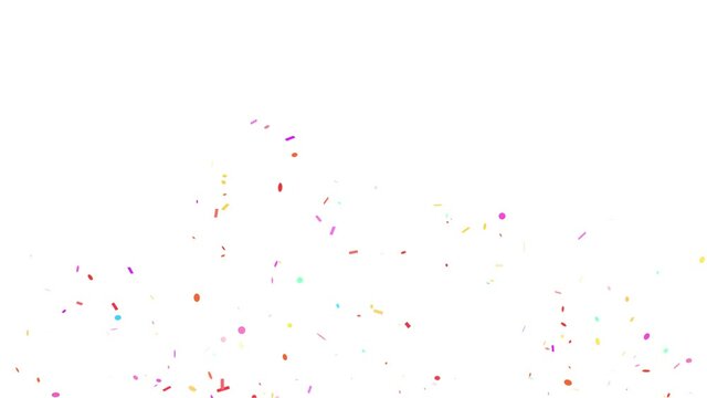 Black Friday Celebration Confetti Particles with Luma Matte Channel.