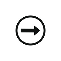 vector circle with arrow inside