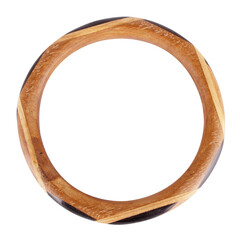 Obraz premium bangle wood isolated on white background